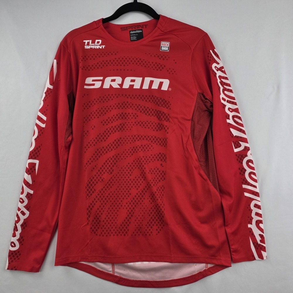 Troy Lee Designs Sprint Jersey Small SRAM Shifted Fiery Red MTB BMX LS NWT